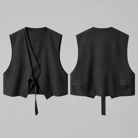 front ribbon vest　NK2571
