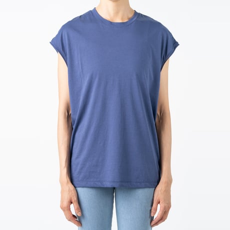 Flow sleeveless tee（night sky/ネイビー）