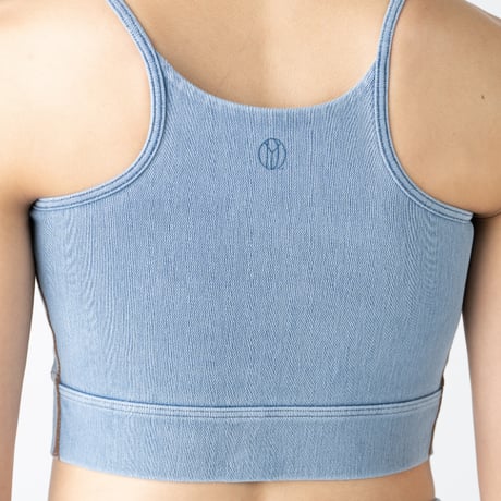 Ground denim bra top（horizon/ブルー）