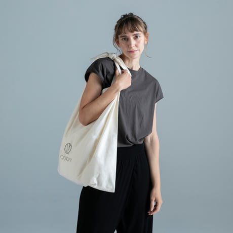 The knot tote（cotton/ホワイト）