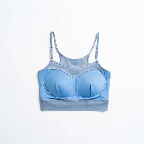 Ground denim bra top（horizon/ブルー）