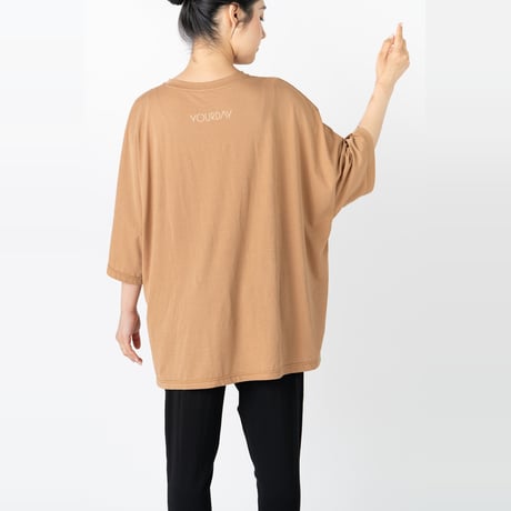 Space big tee（sand/ベージュ）