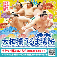 令和8年冬巡業大相撲うるま場所　スタンド椅子指定席（送料込）