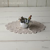 Placemat mini プレイスマット ベージュ ミニ テーブルセンター