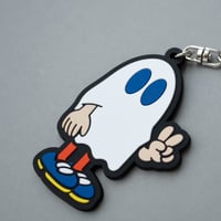 ピースおばけちゃんのラバーキーホルダー