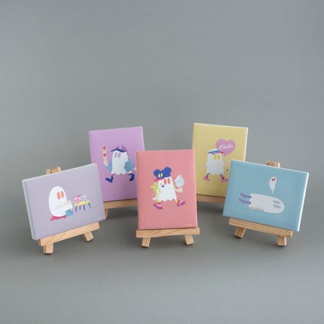 おばけちゃんのミニキャンバス(5種)