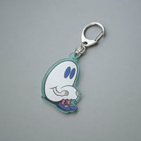 膝かかえおばけちゃんアクリルキーホルダー