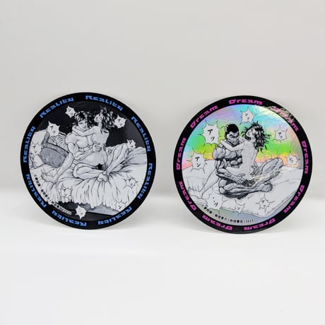 【2026年10月下旬以降発送予定】夢と現実ステッカー（ランダム・全２種）【餓狼伝 原画展】
