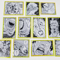 【2026年10月下旬以降発送予定】苦悶顔ステッカー（全11種）【餓狼伝 原画展】