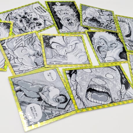 【2026年10月下旬以降発送予定】苦悶顔ステッカー（全11種）【餓狼伝 原画展】