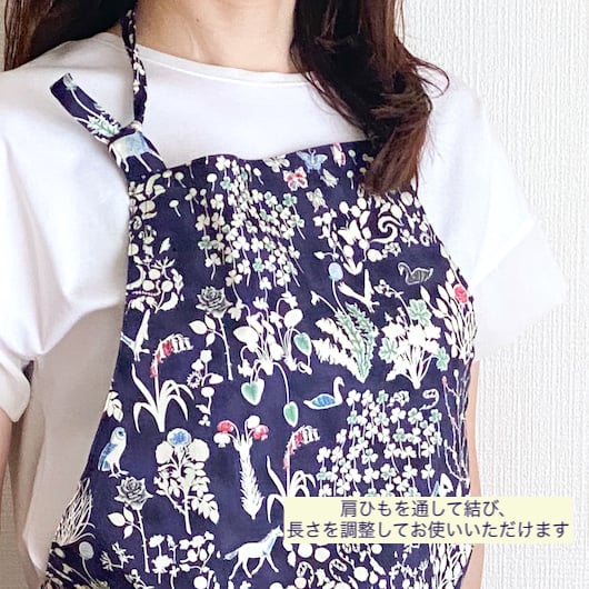 リバティ エプロン｜軽くて華やかなおしゃれエプロン｜イルマ・Yoshie