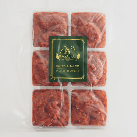 【冷凍】KAZOKU　うつくしまエゴマ豚ミンチ(レバー入）300ｇ（50ｇ小分け）　※常温商品とは一緒に注文不可です。