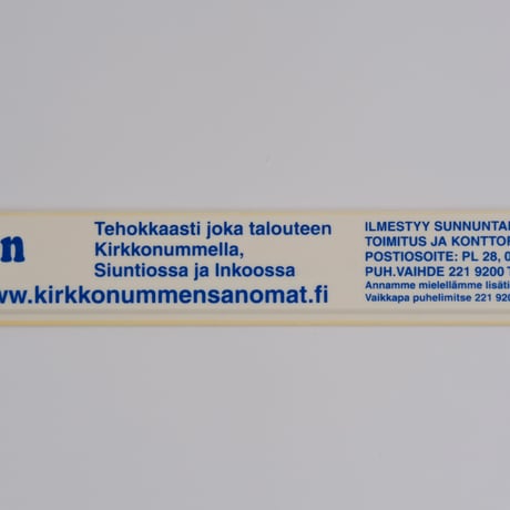 Kirkkonummen Sanomat Ruler (C)