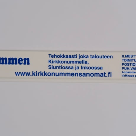 Kirkkonummen Sanomat Ruler (B)