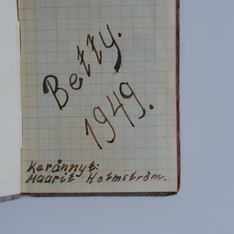 BETTY 1949 SMALL NOTEBOOK