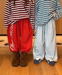 SCRIPT WIDE SWEAT PANTS