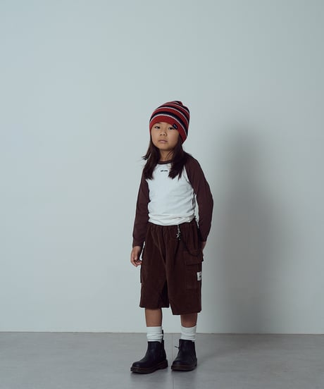 【COLOR RAGLAN LONG TEE】brown