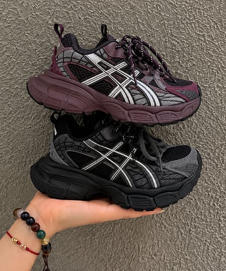 chunky mesh sneakers
