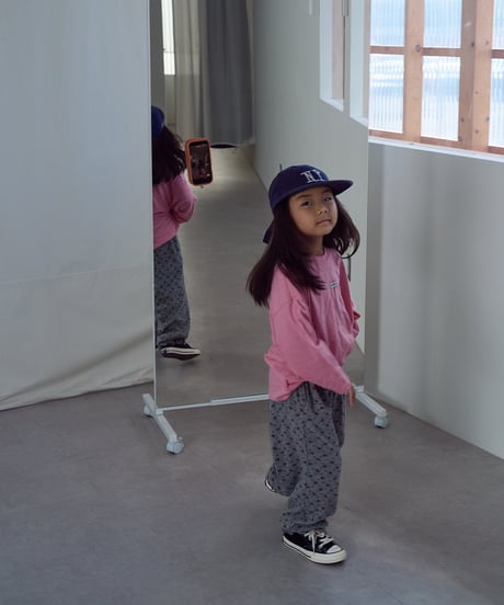 【BASIC LOGO LONG TEE】pink