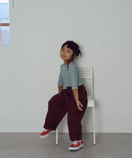 gingham check tee