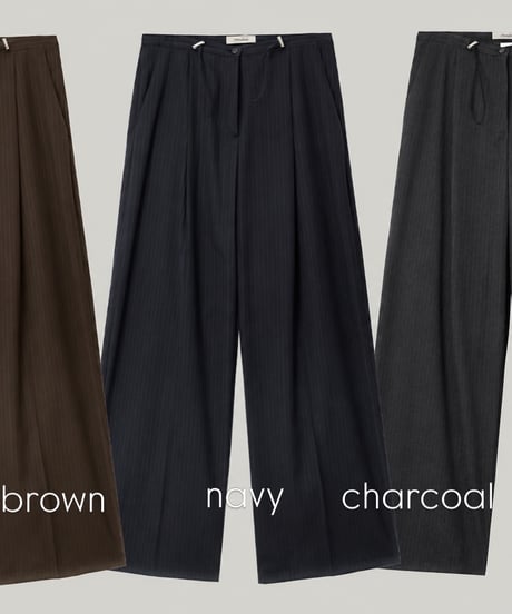 STRIPE WIDE PANTS