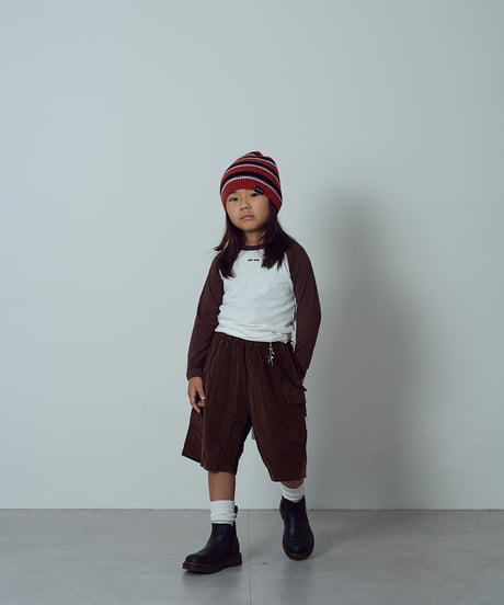 【COLOR RAGLAN LONG TEE】brown