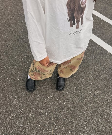 【VINTAGE FLOWER WIDE PANTS】