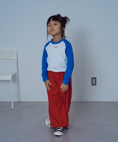 【COLOR RAGLAN LONG TEE】blue