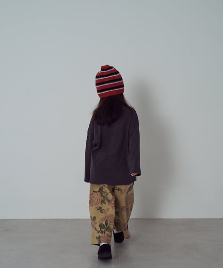 【BASIC LOGO LONG TEE】charcoal