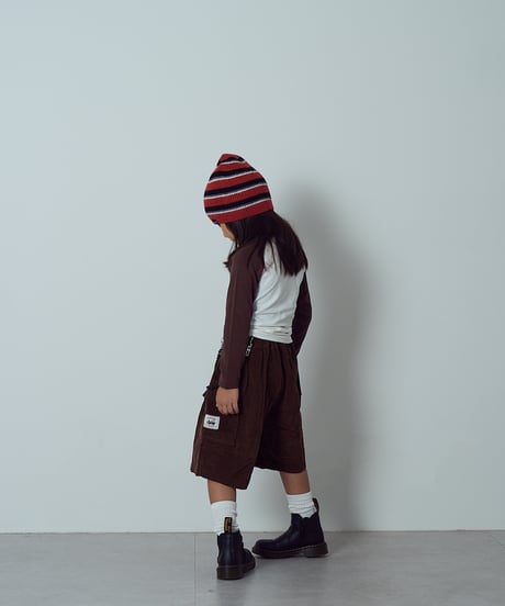 【COLOR RAGLAN LONG TEE】brown