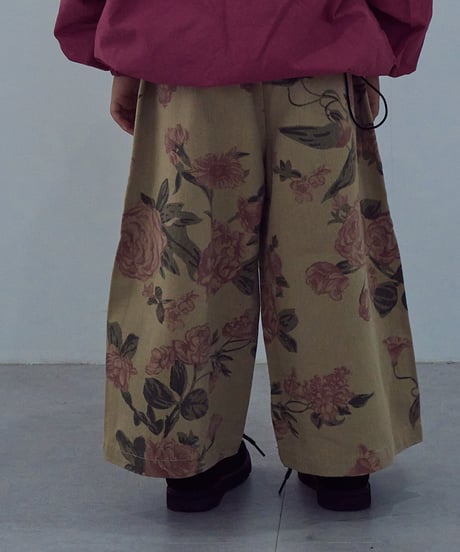 【VINTAGE FLOWER WIDE PANTS】