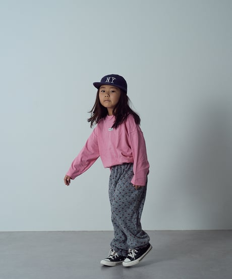 【BASIC LOGO LONG TEE】pink