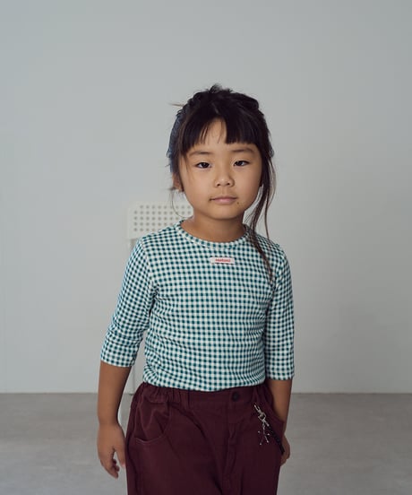 gingham check tee