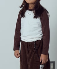 【COLOR RAGLAN LONG TEE】brown