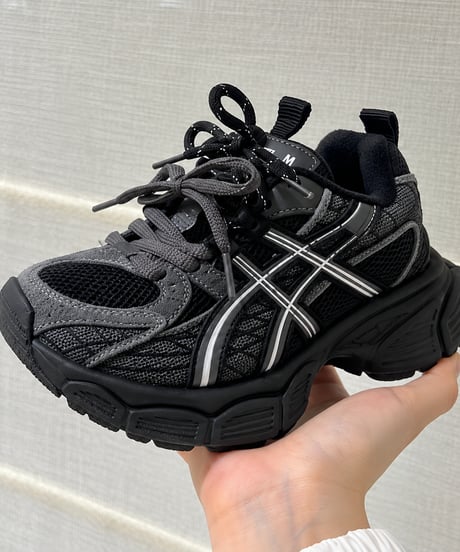 chunky mesh sneakers