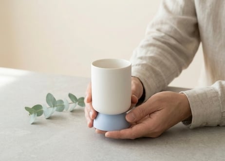 カラーピルズ（color pills）245 cup（white/cloud blue）