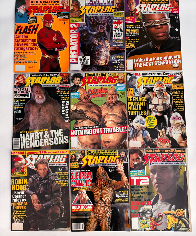 STARLOG magazine 9冊セット(160〜168) STARLOGPRESS 19