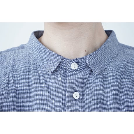 Dobby Gathered Shirt / sugiwai