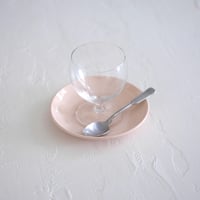 Digoin & Sarreguemines / pink saucer