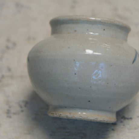 李朝青花白磁壺