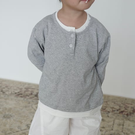 henry layered tops｜right gray