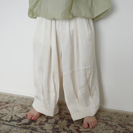 satin volume pants