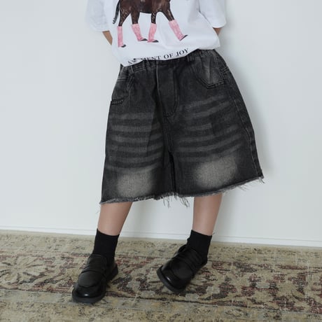 black half denim