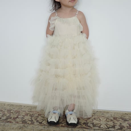 tulle ruffle dress