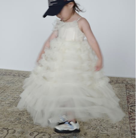 tulle ruffle dress