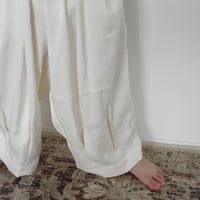 satin volume pants