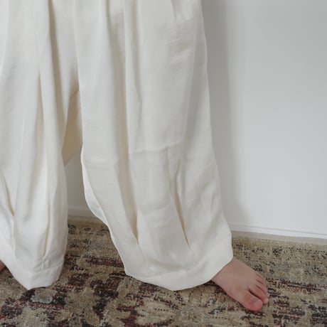 satin volume pants