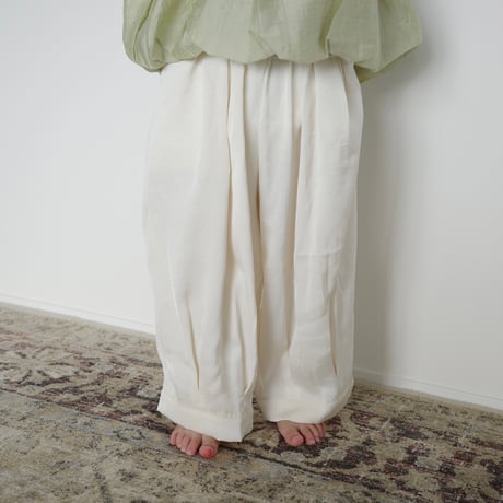 satin volume pants