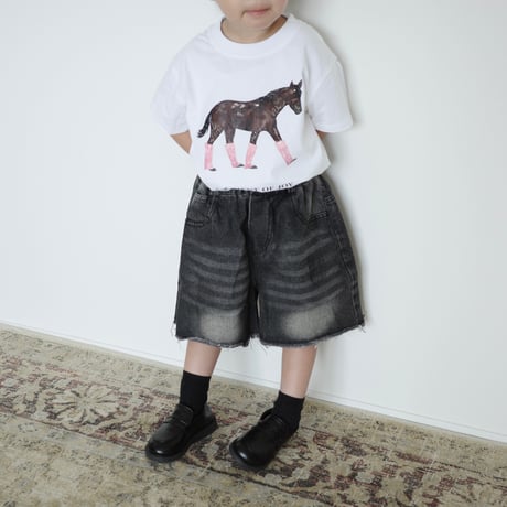 black half denim