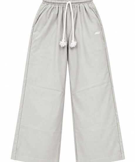 LINEN WIDE PANTS GRAY